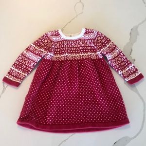 Hanna Anderson Holiday sweater dress